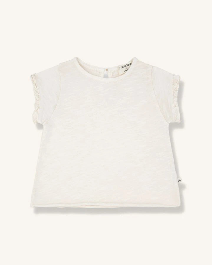 1+ in the family - Esparta Chiné T-shirt | Ecru