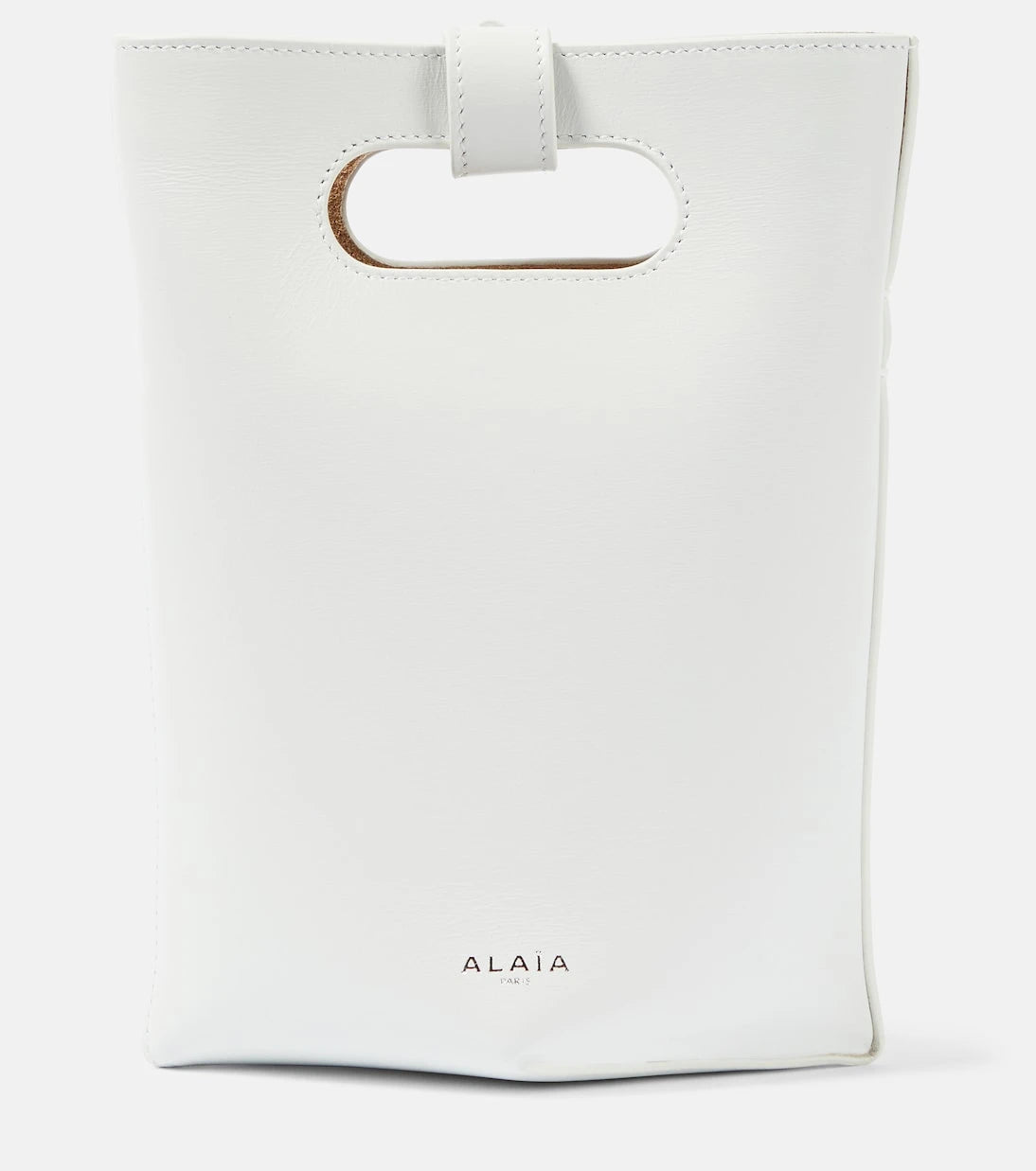 Alaïa - Folded Small leather tote bag