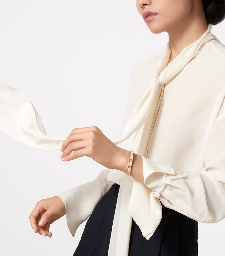 Rose Gold and Diamond LOVE Bracelet