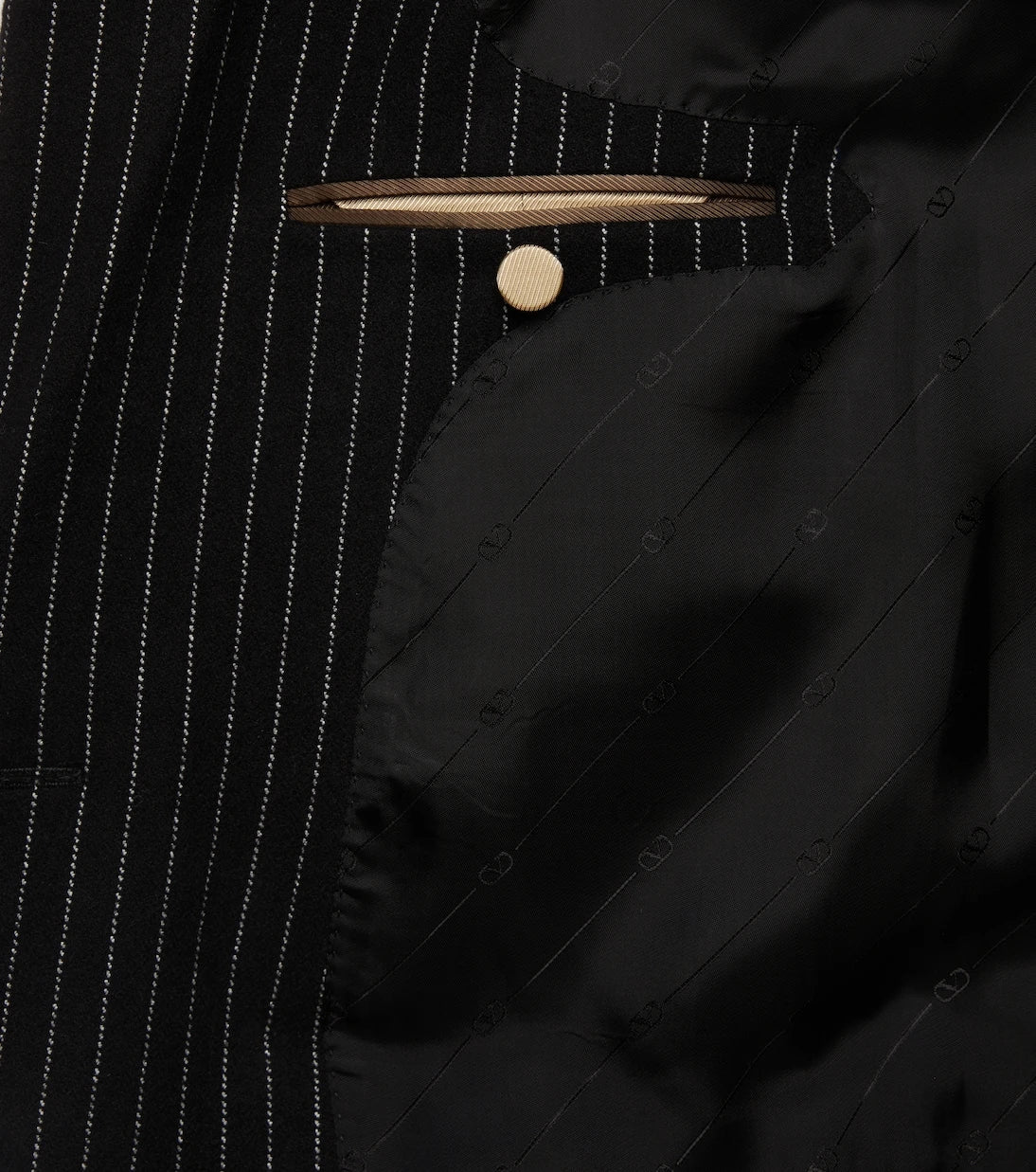 Valentino - Chalk stripe wool and silk blazer