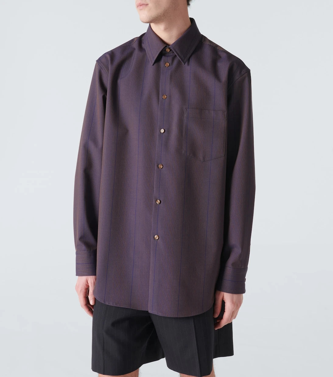 Burberry - Striped wool shirt
