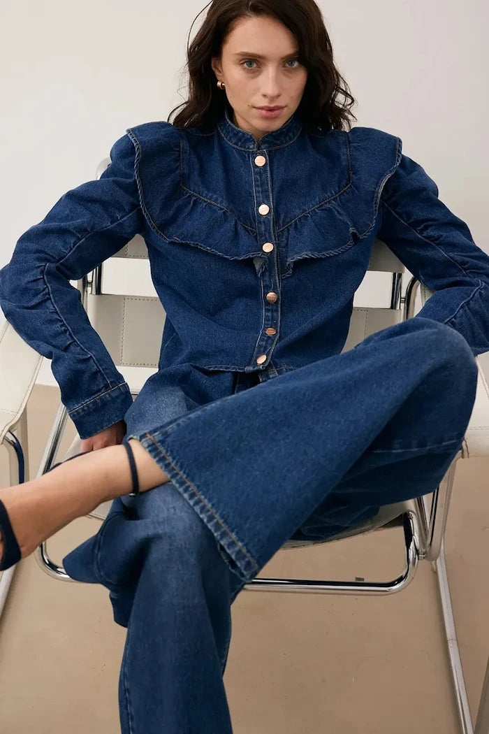 BIZUU kadın wide leg jean LEYLA