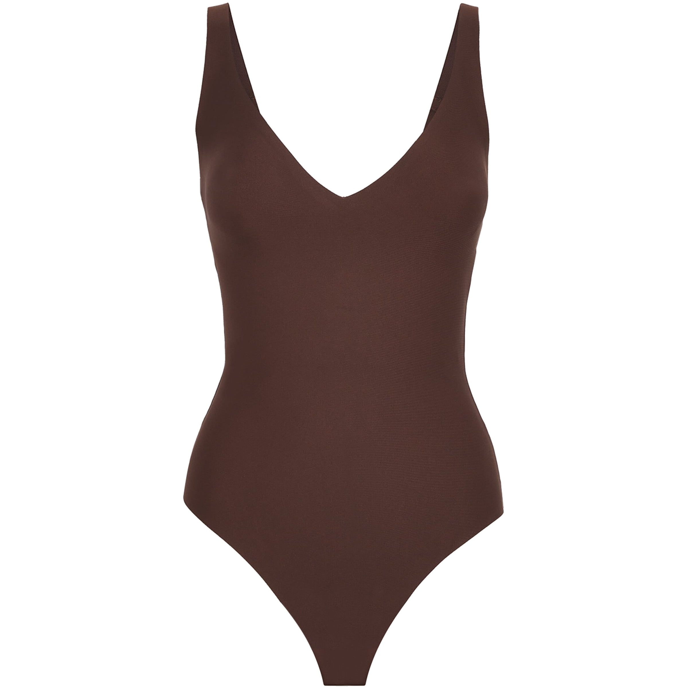 Black Plunge Thong Bodysuit