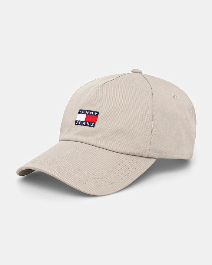 Tommy Jeans erkek pamuklu vizörlü şapka