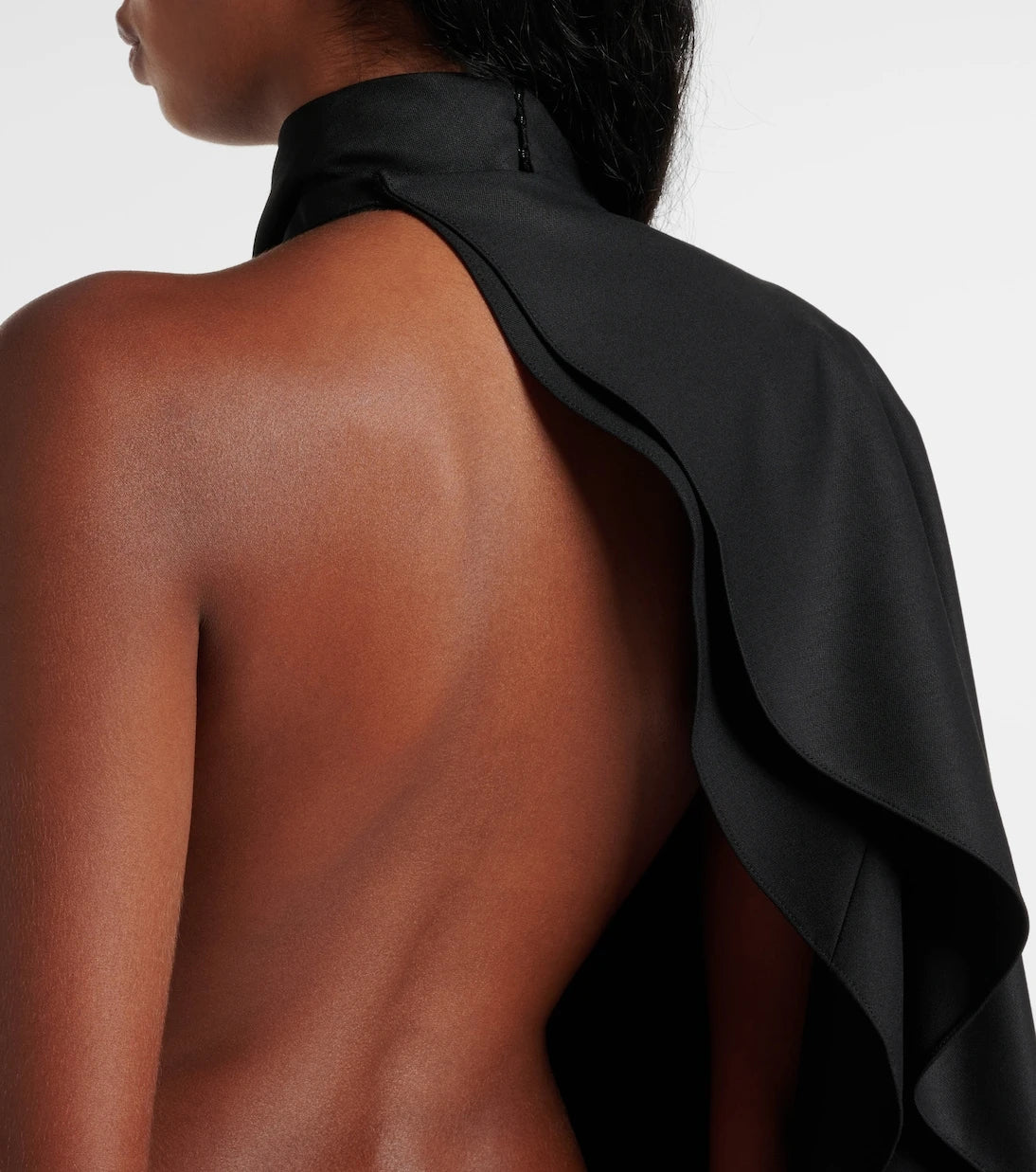 Alaïa - Open-back wool grain de poudre jumpsuit