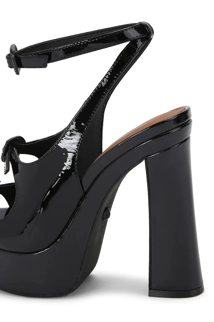 Kurt Geiger London Topuklu Deri Sandalet Buckle Platform Sdl