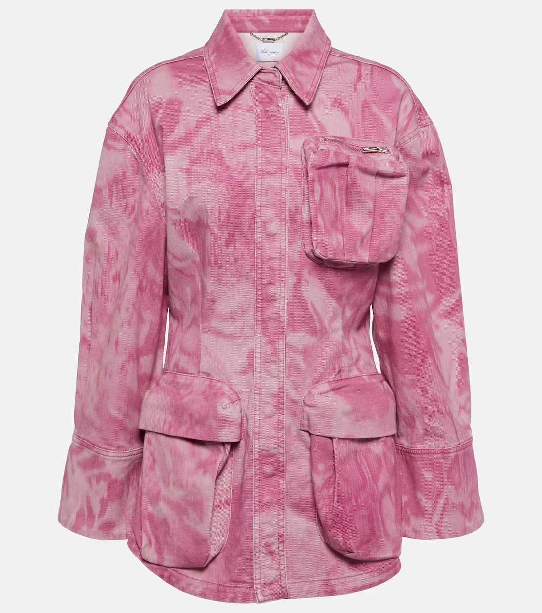 Blumarine - Camouflage denim cargo jacket