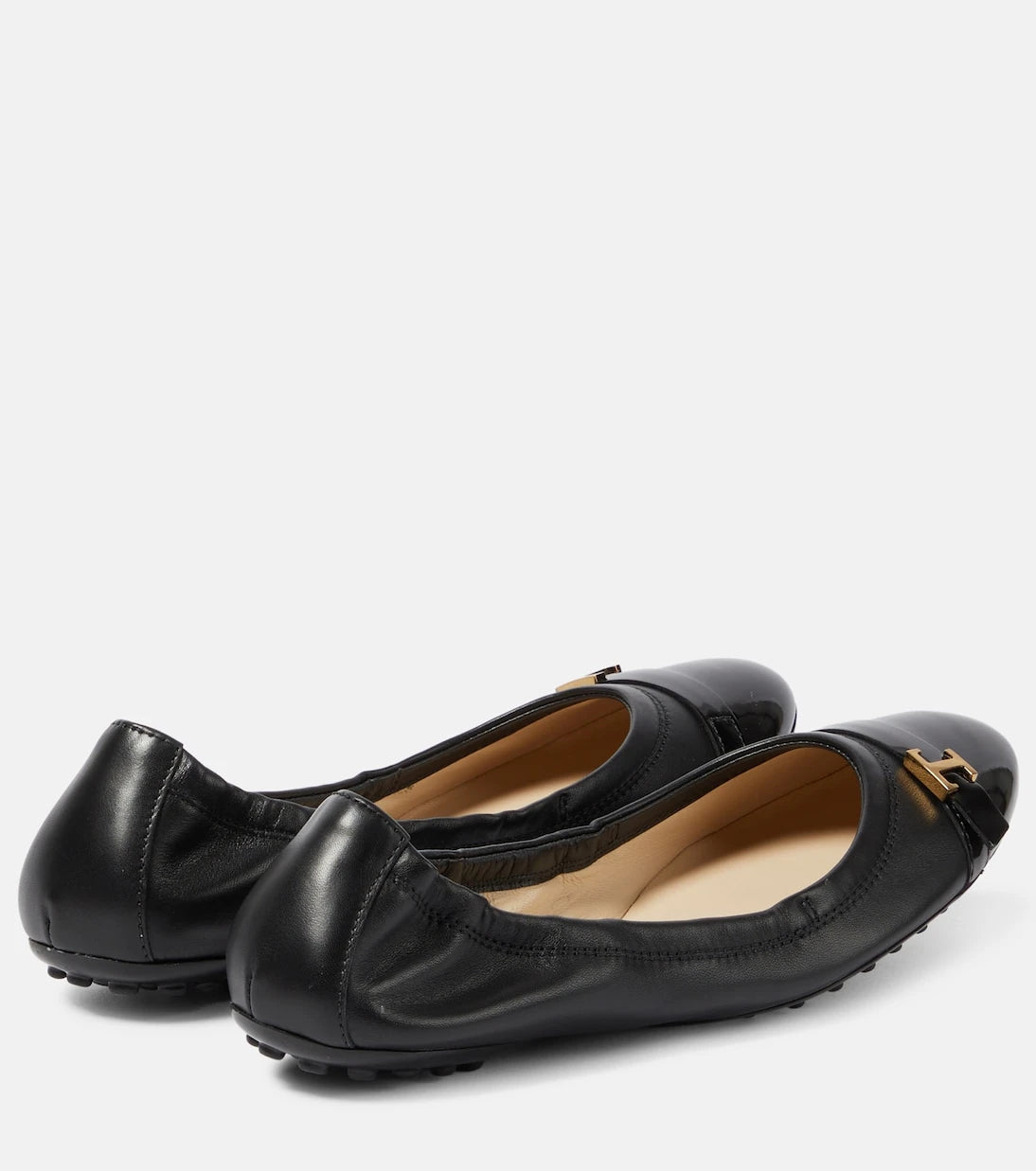 Tod's - Bubble leather ballet flats