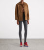 Prada Brown Suede Collared Jacket