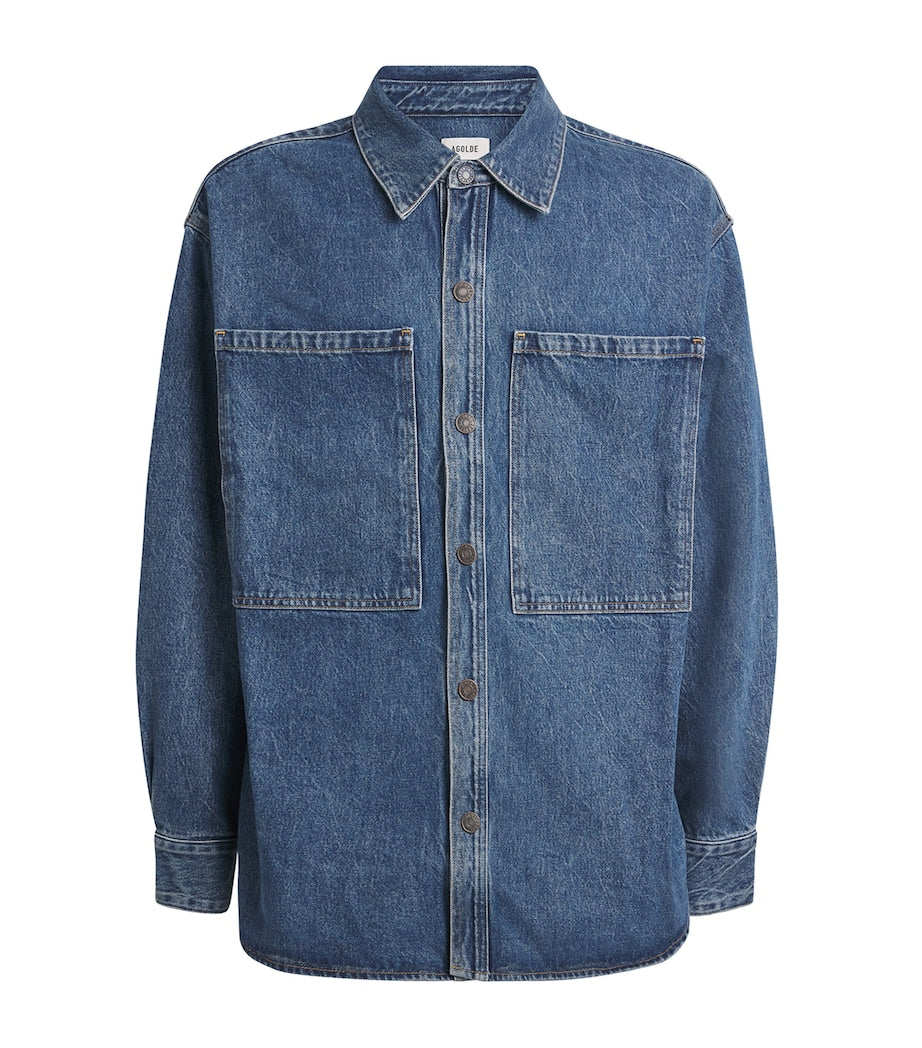 Navy Oversized Atticus Denim Shirt