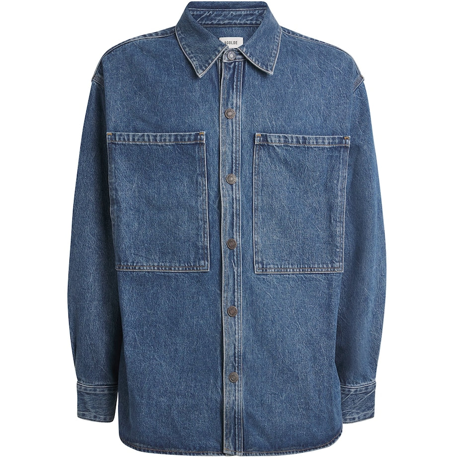 Navy Oversized Atticus Denim Shirt