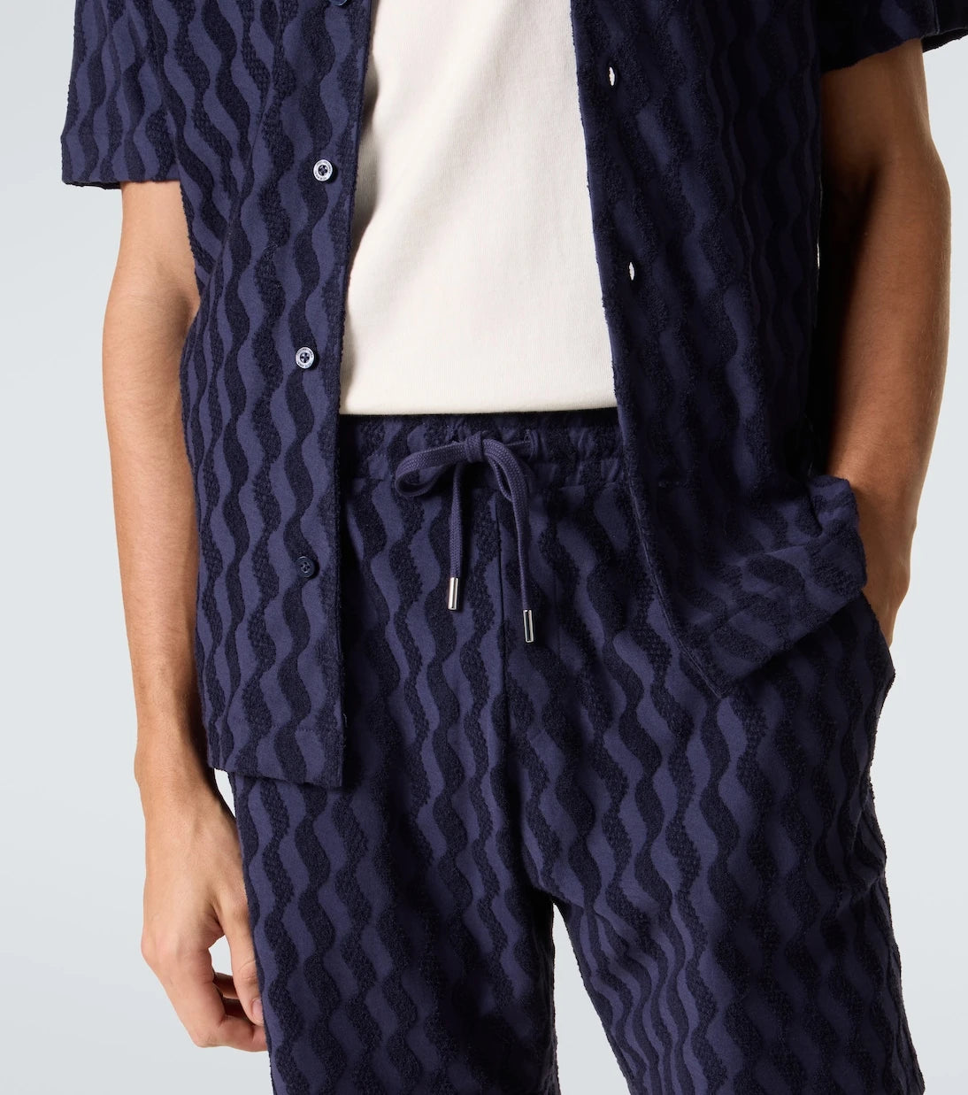 Frescobol Carioca - Augusto cotton-blend terry shorts