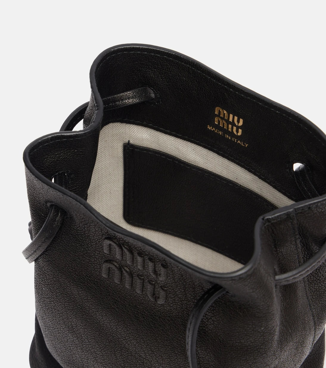 Miu Miu - Logo leather crossbody bag
