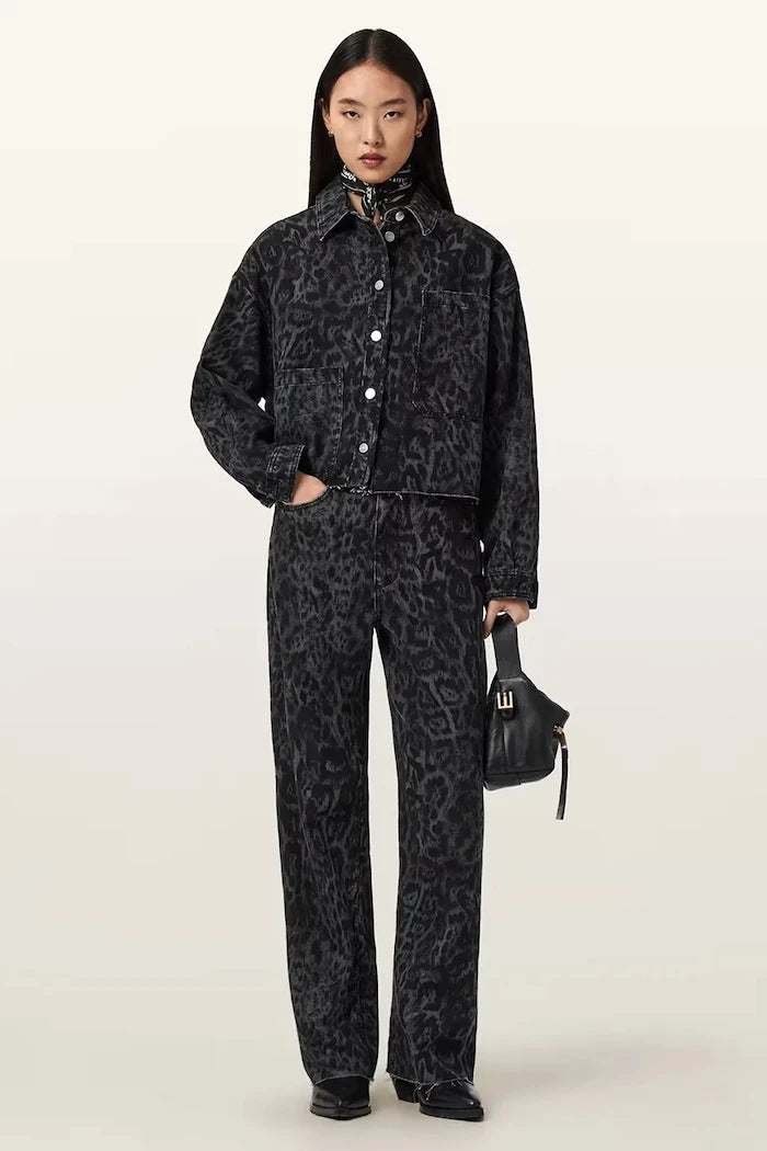 Дънкова риза AllSaints NICKY