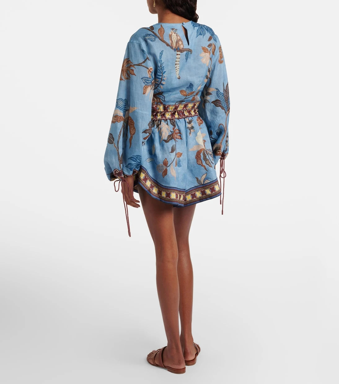 Alémais - Georgie printed linen shorts
