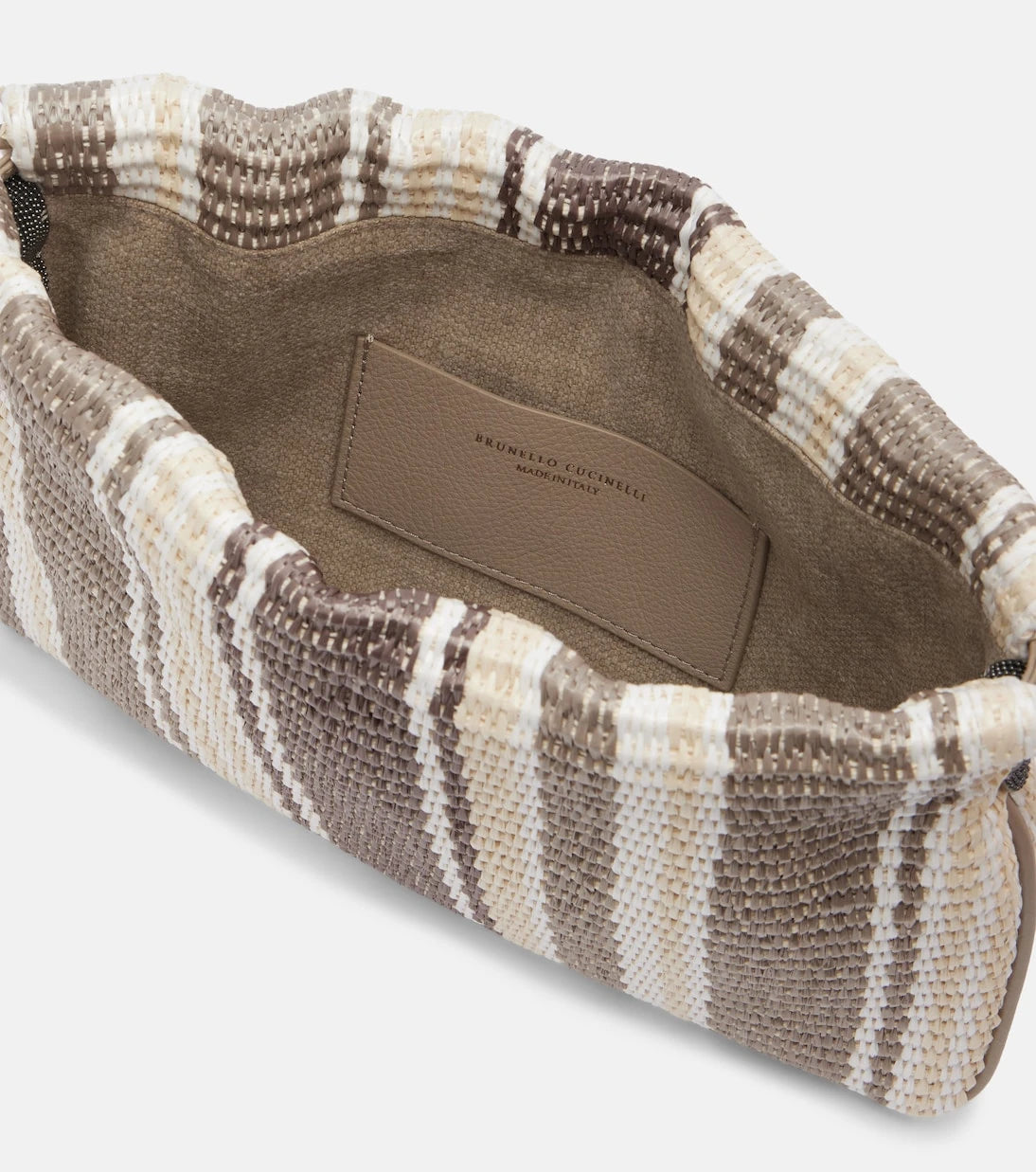 Brunello Cucinelli - Mellow Small striped crossbody bag