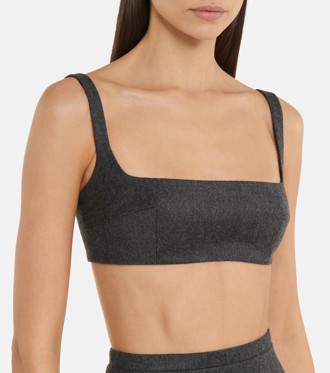 Emilia Wickstead - Kerrigan square-neck wool bra