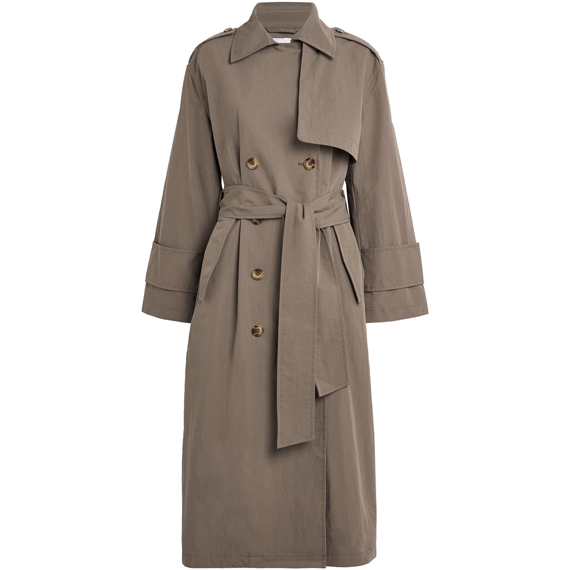 Stylein Brown Cotton-Blend Siena Trench Coat