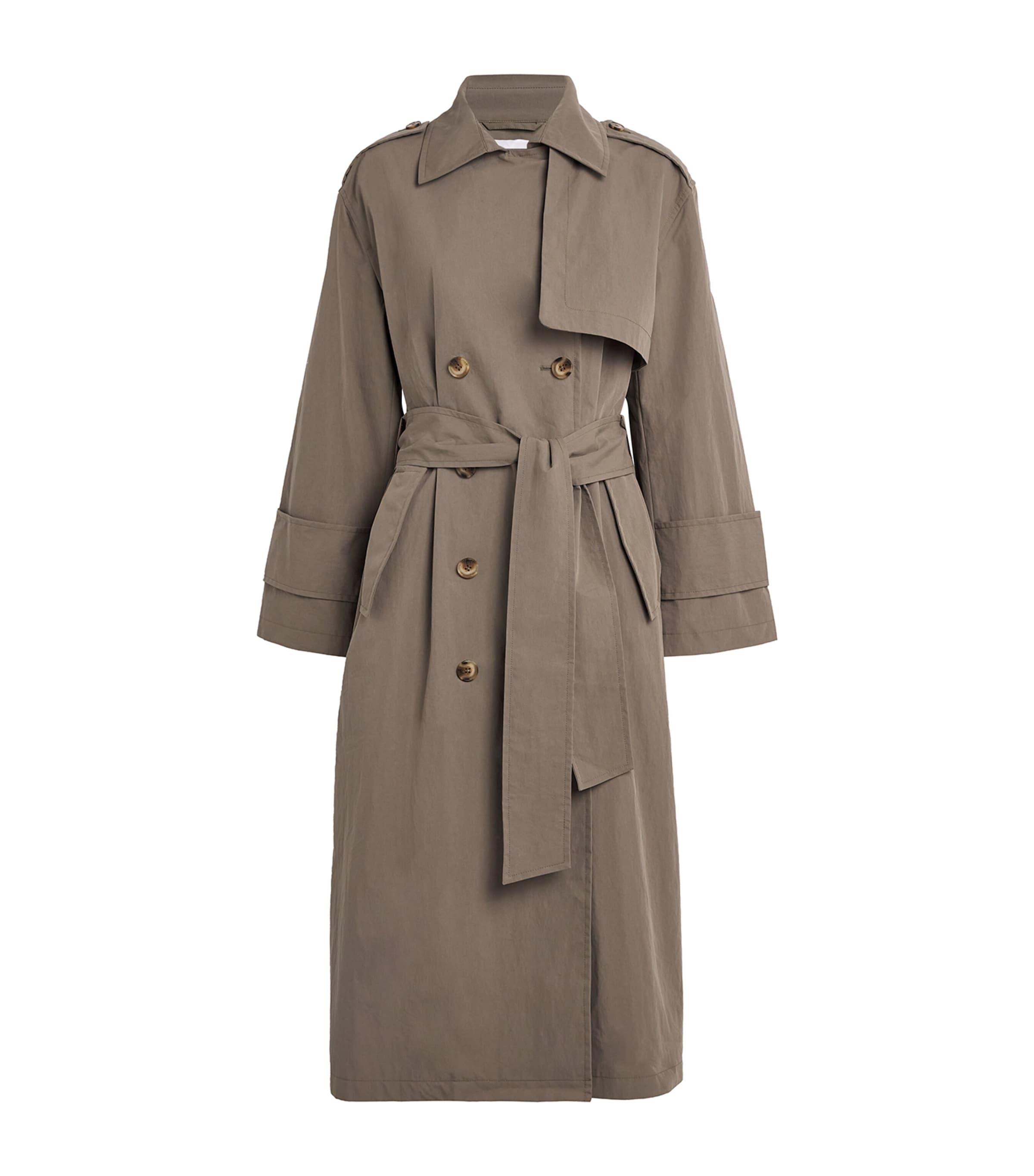 Stylein Brown Cotton-Blend Siena Trench Coat