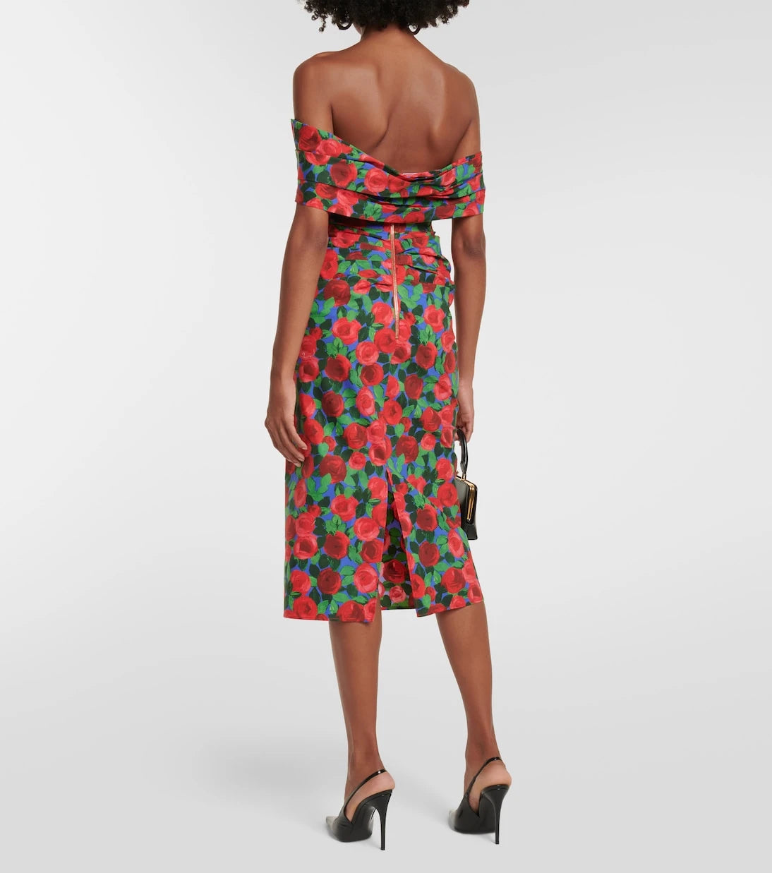 Carolina Herrera - Floral off-shoulder midi dress