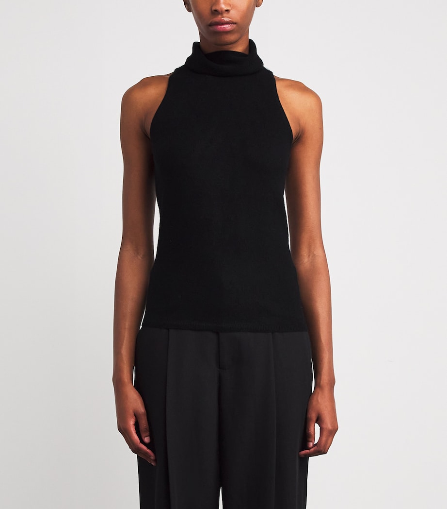 Cashmere Vida Sweater Vest BLACK