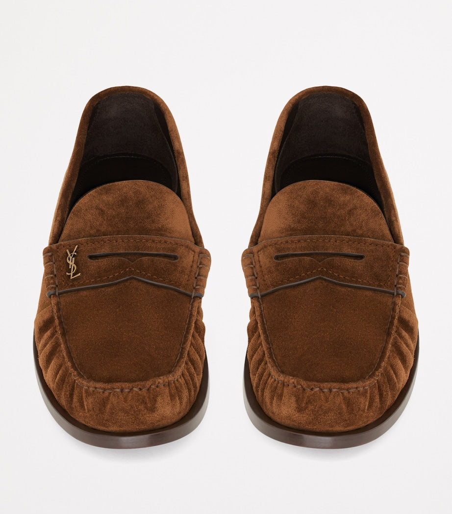 Suede Laurent Loafers