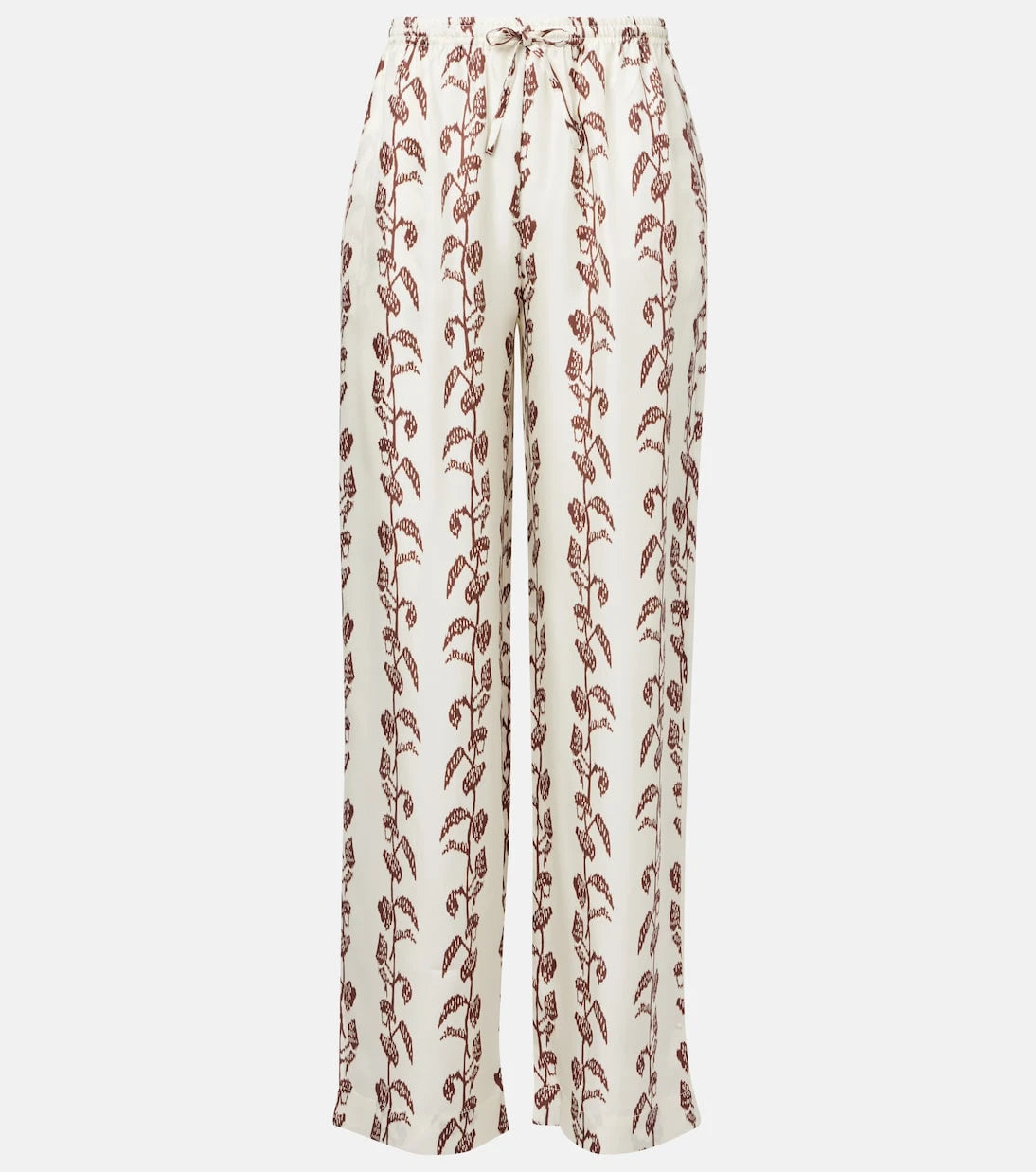 Asceno - Aurelia silk twill wide-leg pants