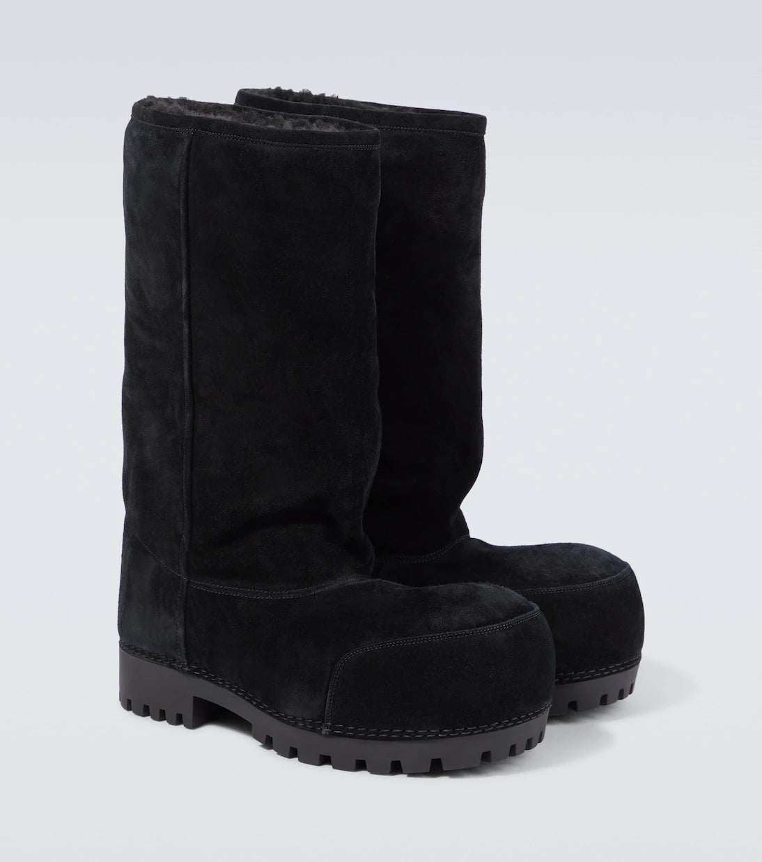 Balenciaga - Alaska Fur High suede boots