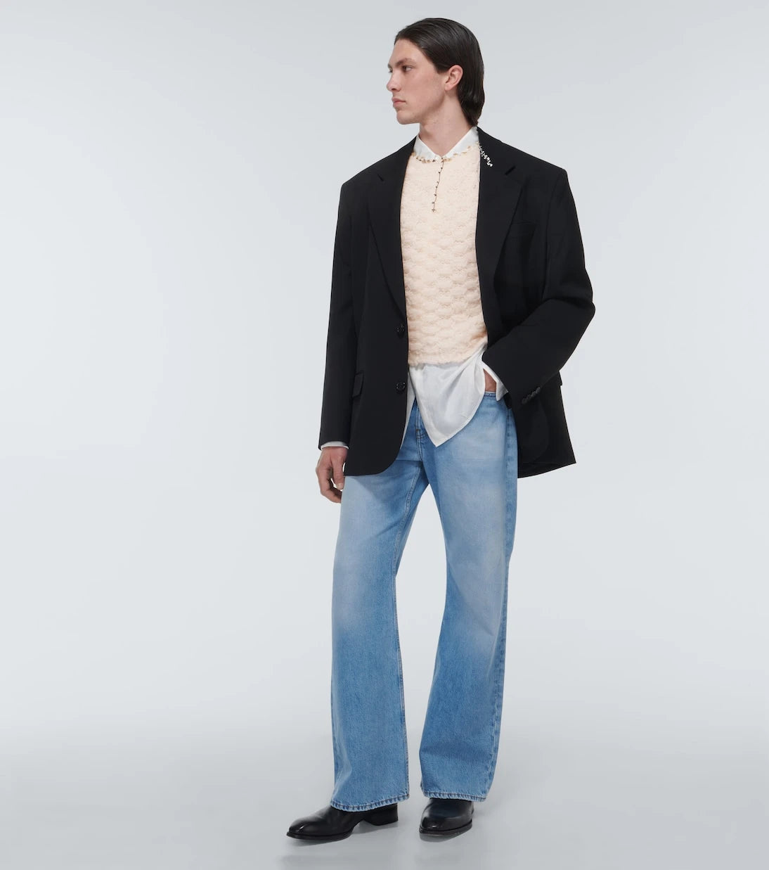 Acne Studios - Distressed crochet sweater vest