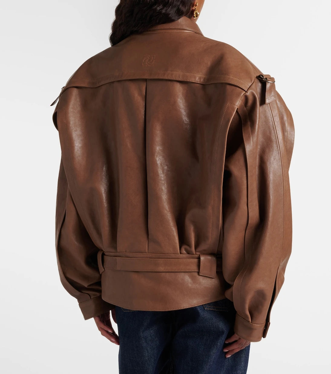 Magda Butrym - Belted oversized leather jacket