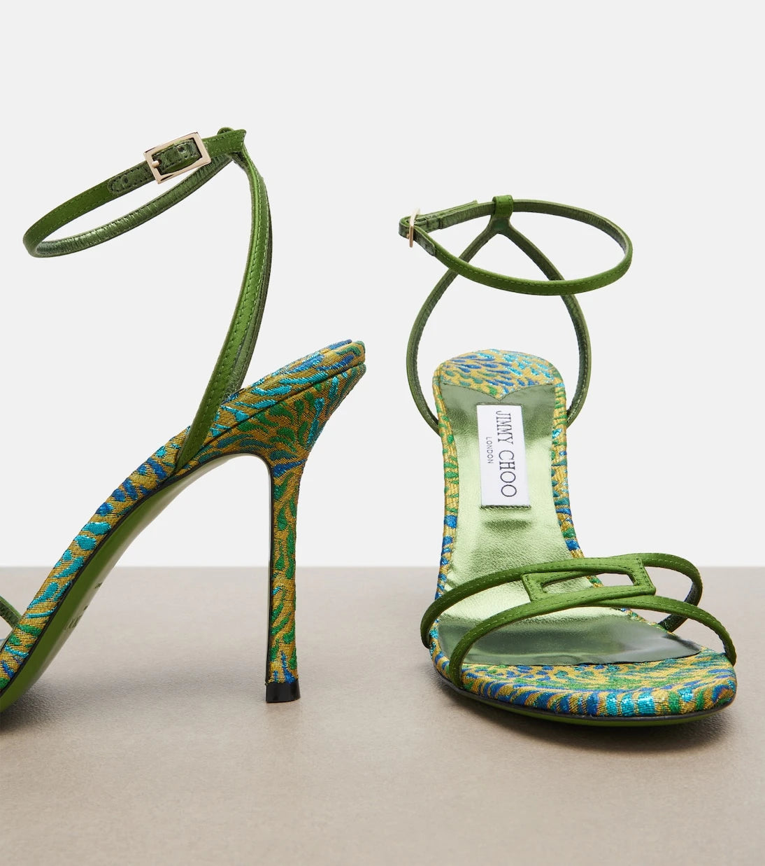 Jimmy Choo - 1998 Leo satin sandals