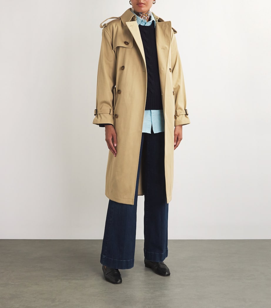 Polo Ralph Lauren Beige Double-Breasted Trench Coat