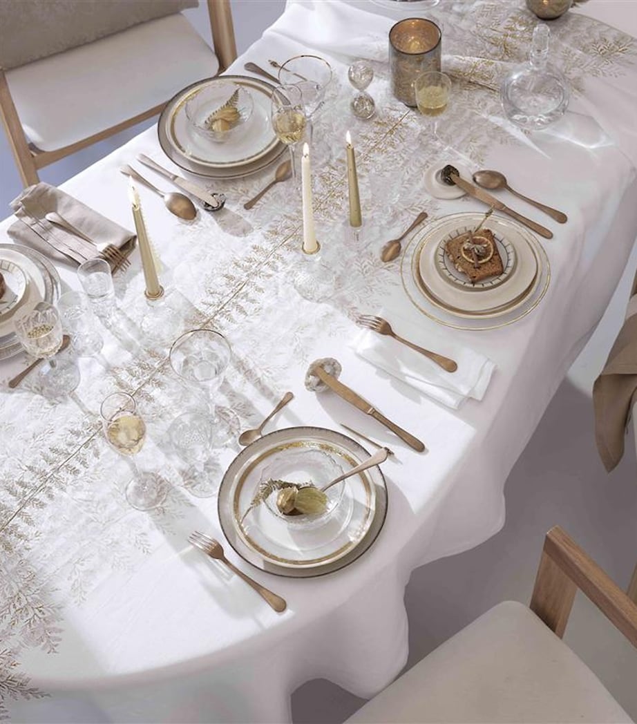 Alexandre Turpault Linen Fossile Tablecloth (170cm x 250cm)