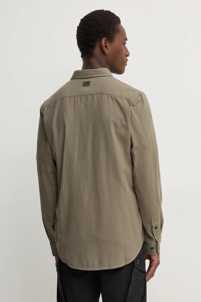 Памучна риза G-Star Raw Marine Slim