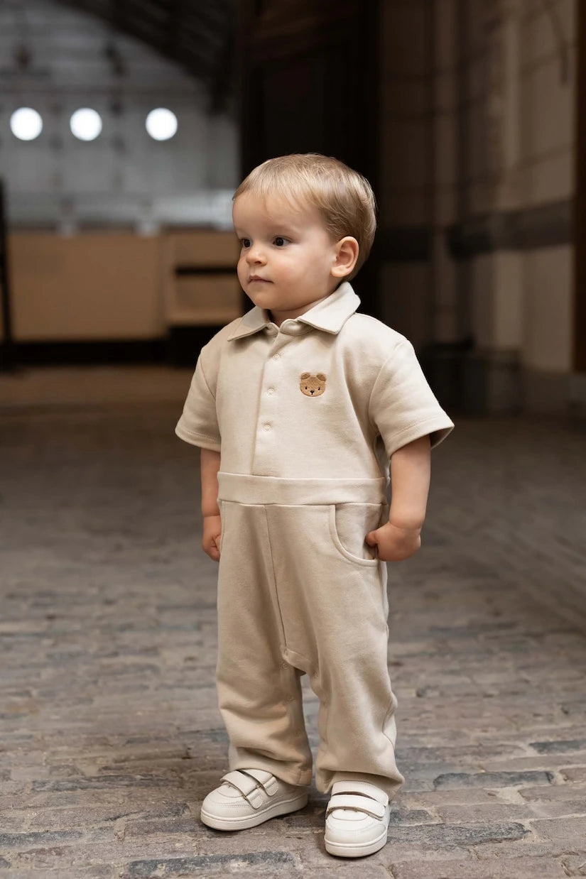 Donsje - Baby Piebe cotton-blend jumpsuit