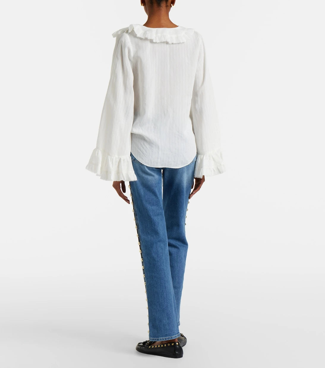 Simkhai - Amelia studded straight jeans