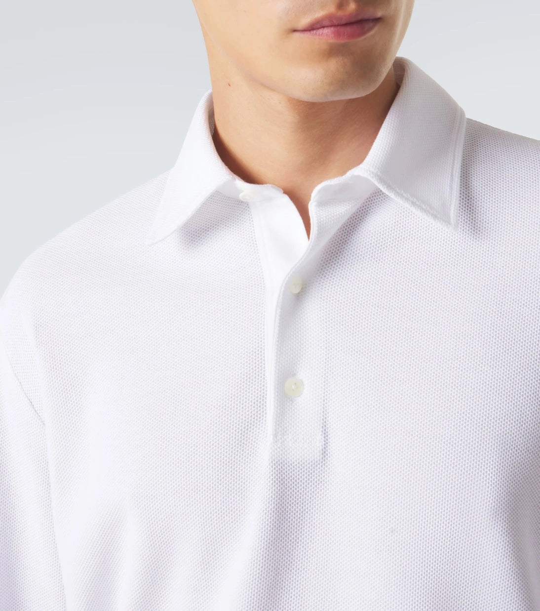Zegna - Cotton piqué polo shirt
