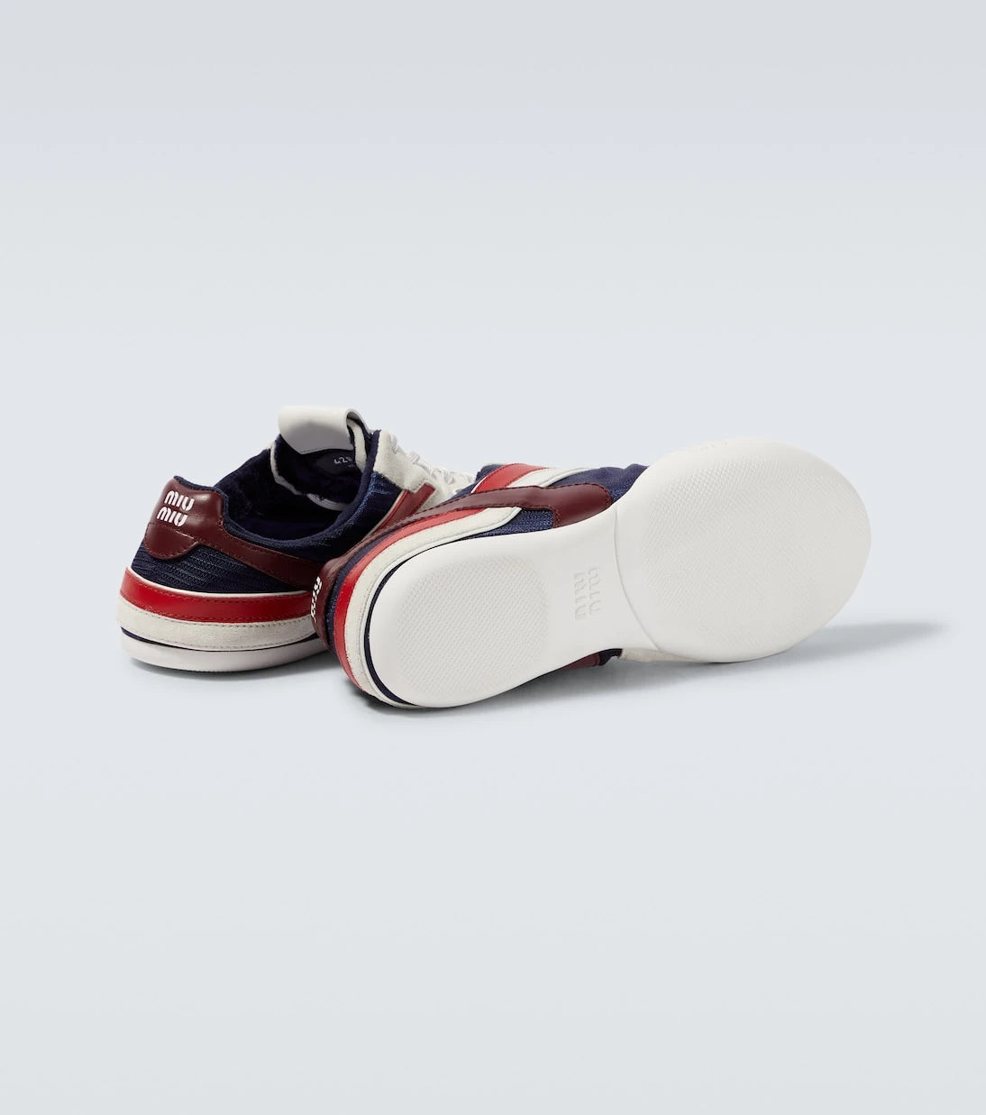 Miu Miu - Gymnasium suede-trimmed sneakers