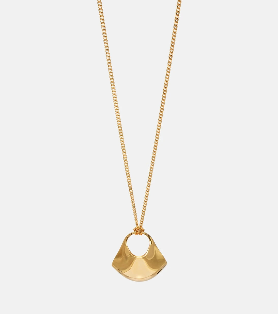 Khaite - Lotus Small gold-plated pendant necklace