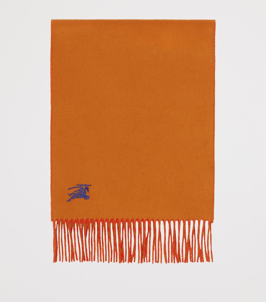 Orange Cashmere Reversible EKD Scarf