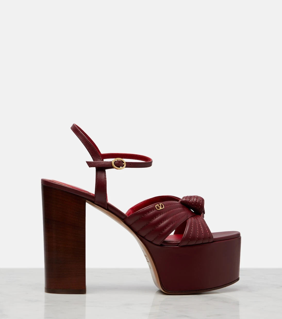 Valentino Garavani - Crasher VLogo leather platform sandals