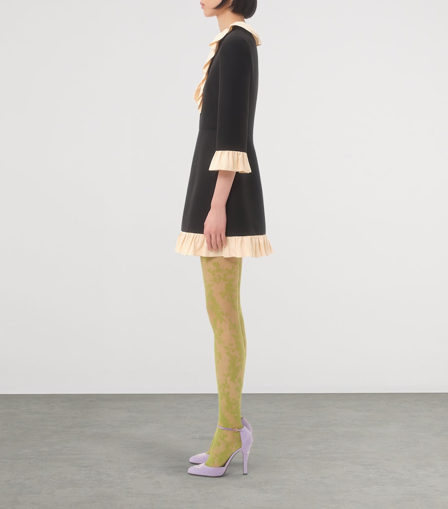 Valentino Black Crepe Couture Mini Dress