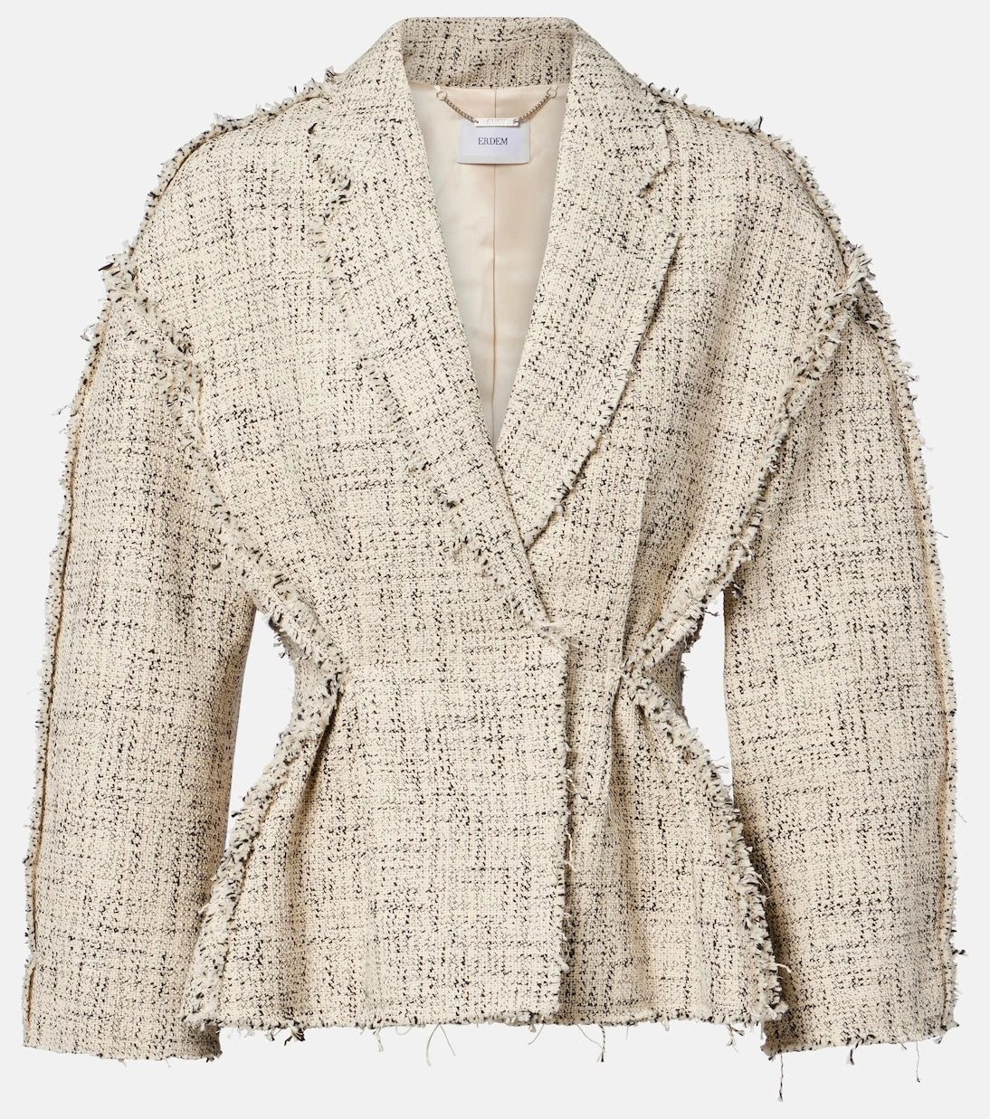 Erdem - Cotton-blend tweed peplum jacket