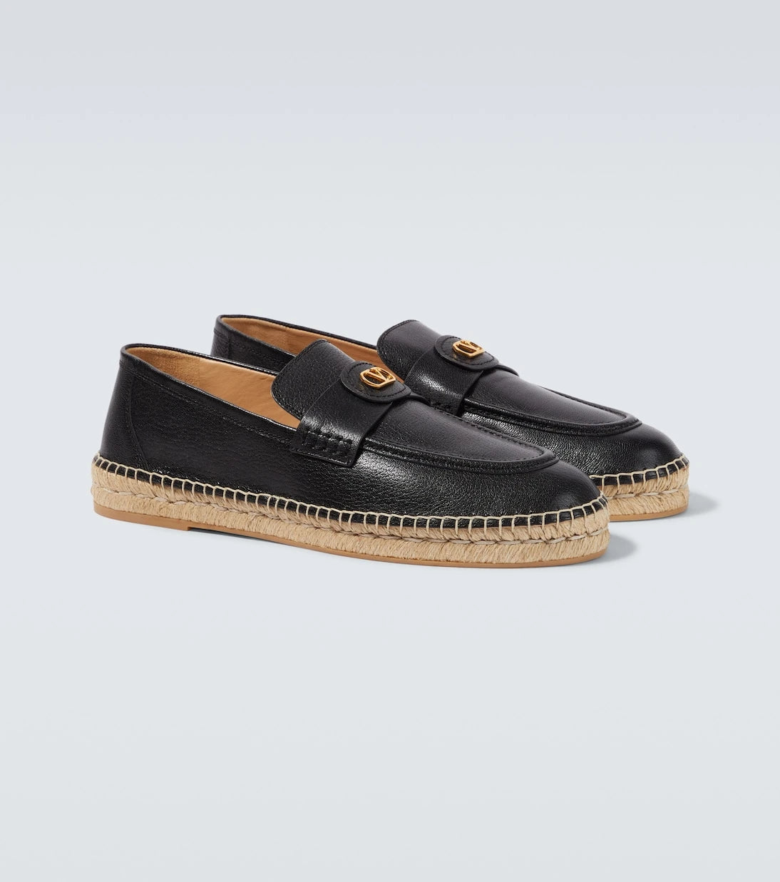 Valentino Garavani - VLogo leather espadrilles