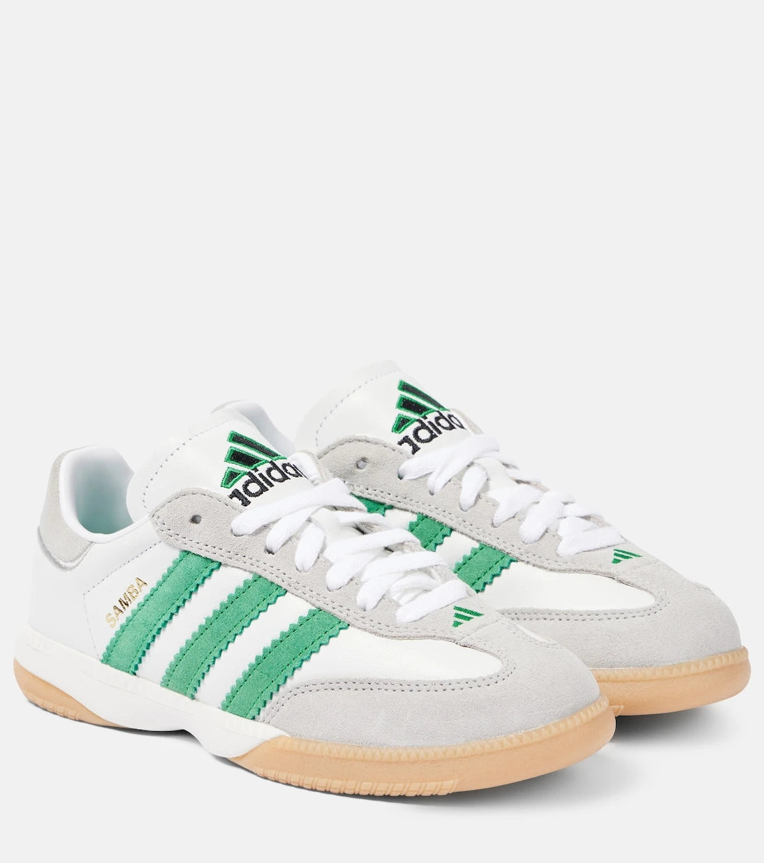 Adidas - Samba MN suede-trimmed leather sneakers