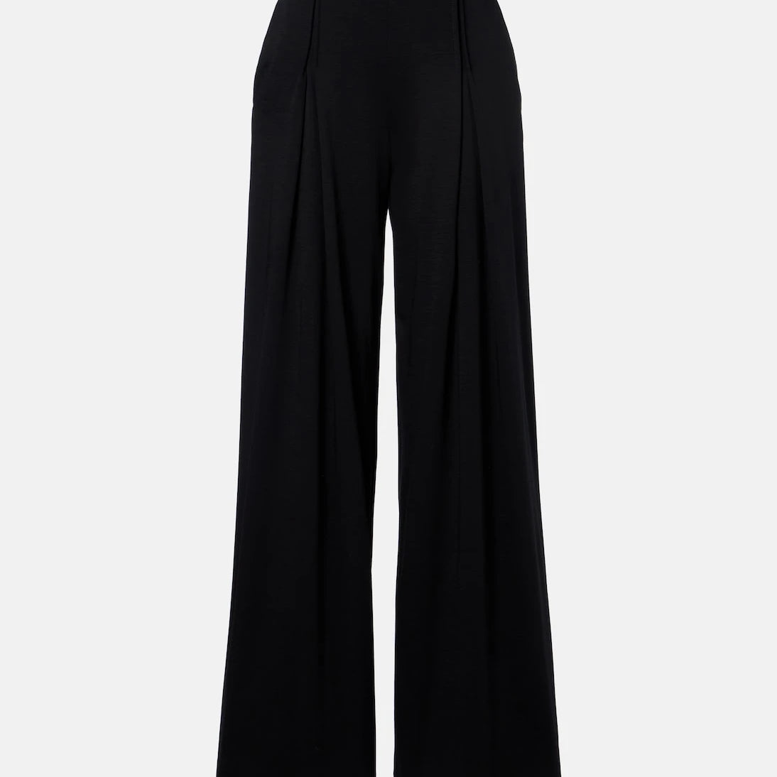 Max Mara - Cocco virgin wool jersey wide-leg pants