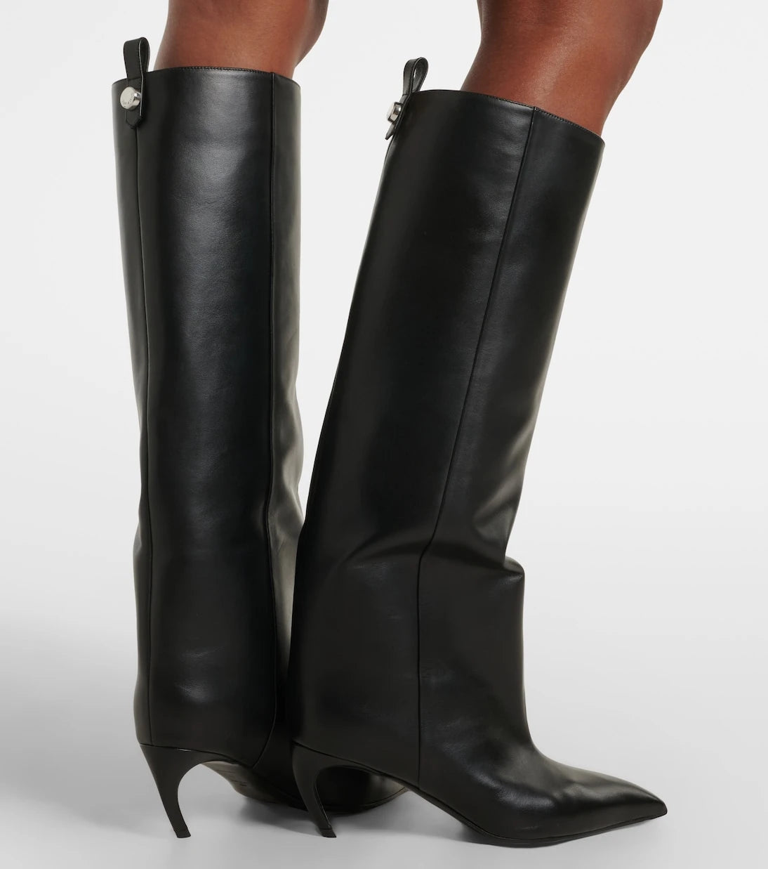 The Attico - Lea leather knee-high boots