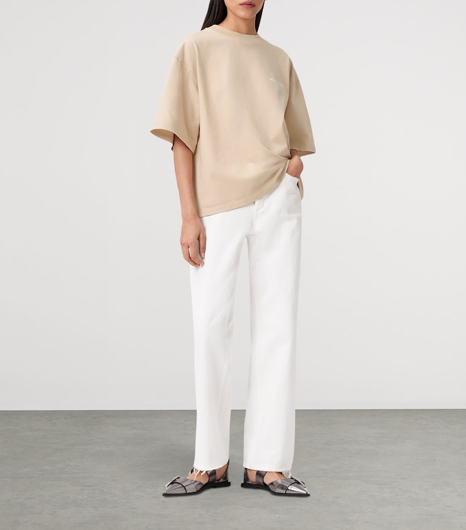 AllSaints White Organic Cotton Guardian Amelie T-Shirt