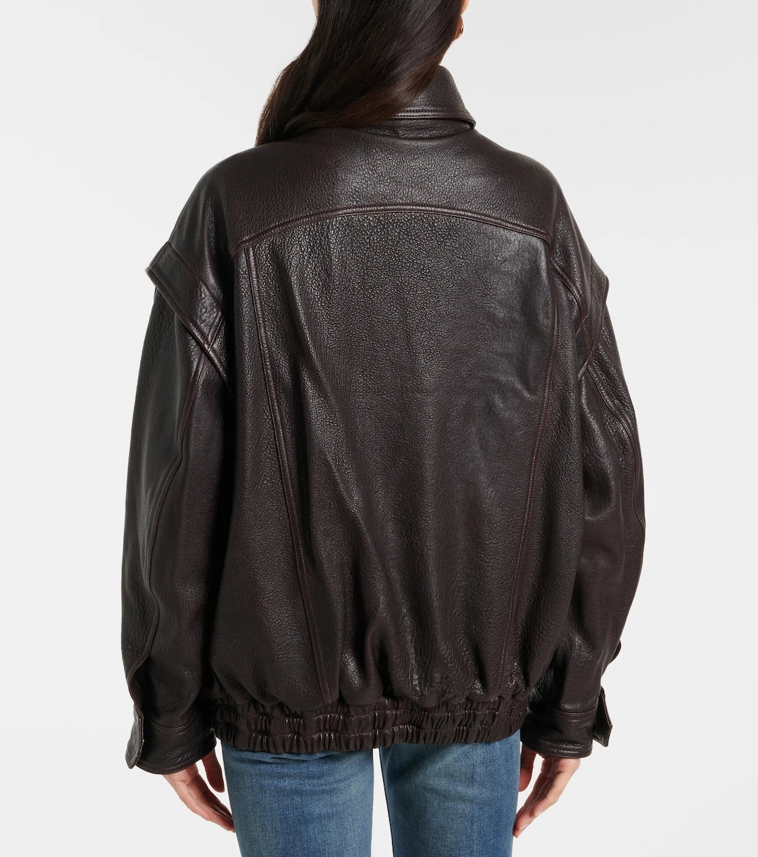 Nour Hammour - Micah leather bomber jacket