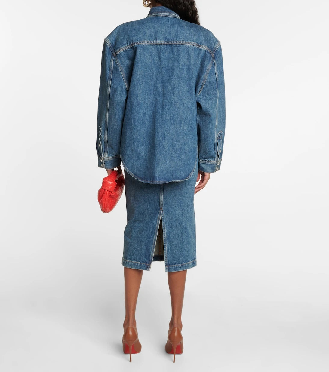 Wardrobe.NYC - جاكيت دينم كبير الحجم